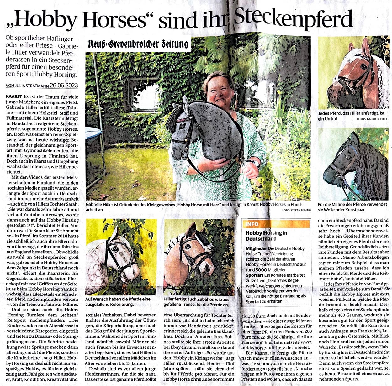 Pressebericht über Hobby Horse
